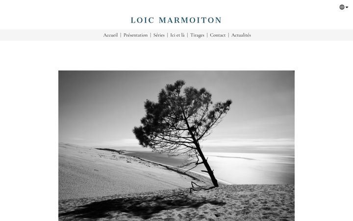 Screenshot of loicmarmoiton.com