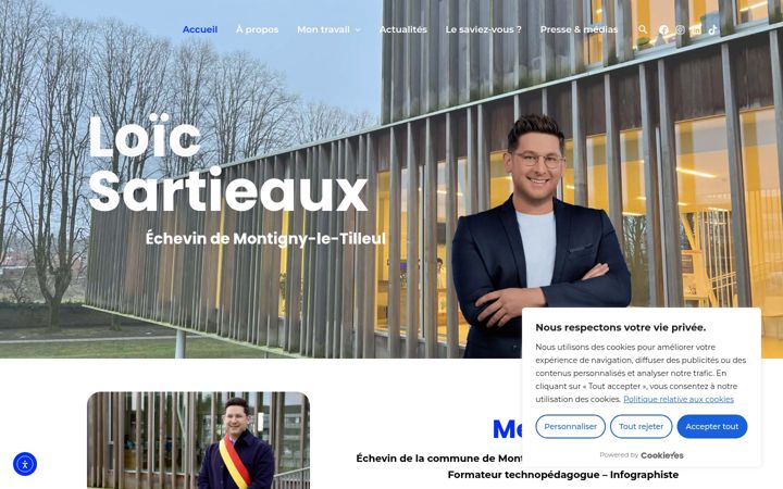 Screenshot of loicsartieaux.be
