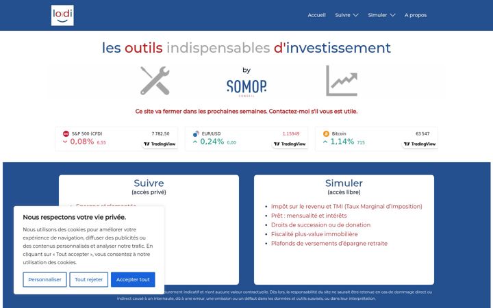 Screenshot of loidi.fr