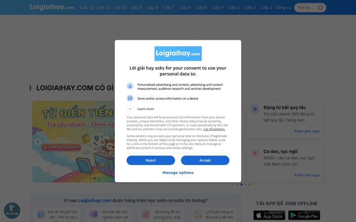 Screenshot di loigiaihay.com