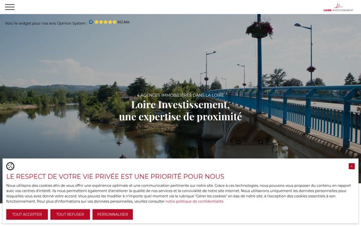 Screenshot of loire-investissement.com