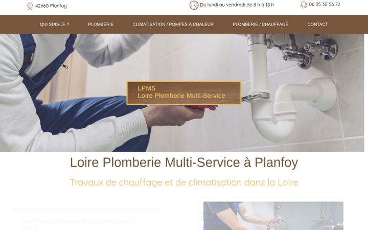 Screenshot of loire-plomberie.fr