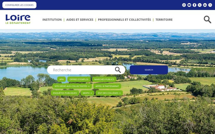 Screenshot of loire.fr