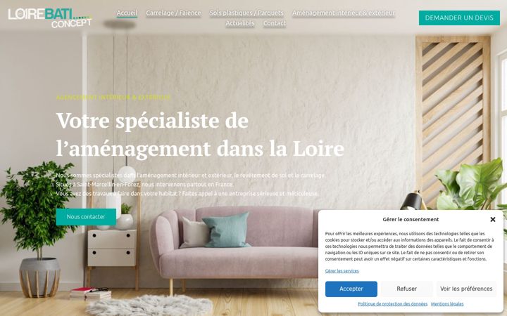 Screenshot of loirebaticoncept.com