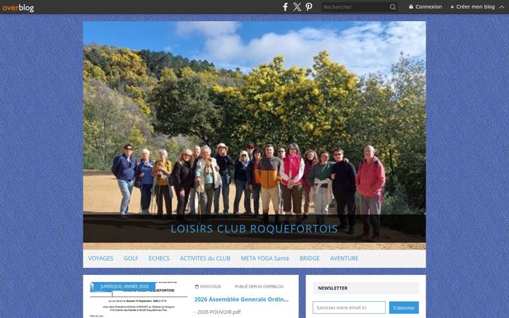 Screenshot of loisirsclubroquefortois.com