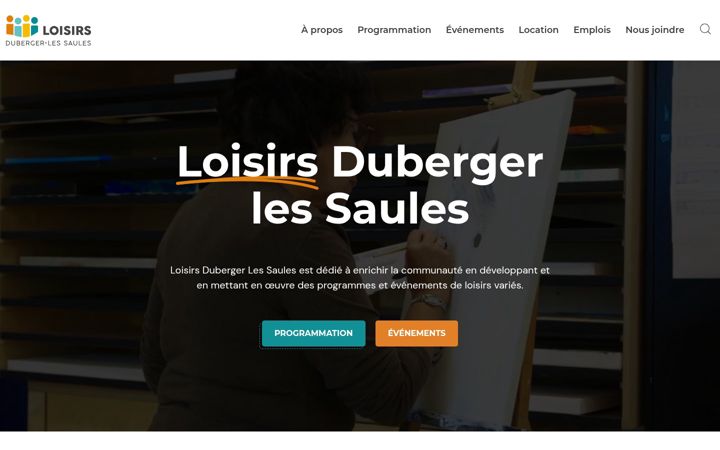 Snímek obrazovky loisirsdubergerlessaules.com