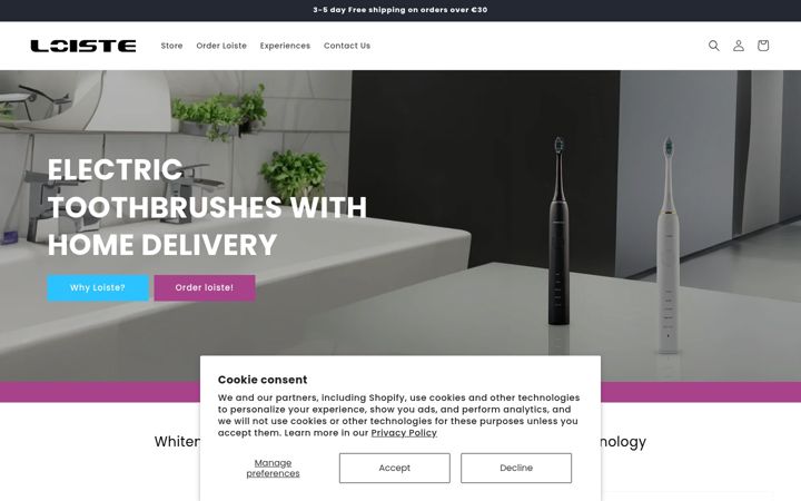 Screenshot of loiste.com