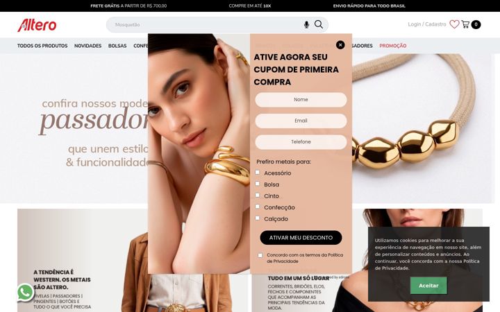 Screenshot of lojaaltero.com.br