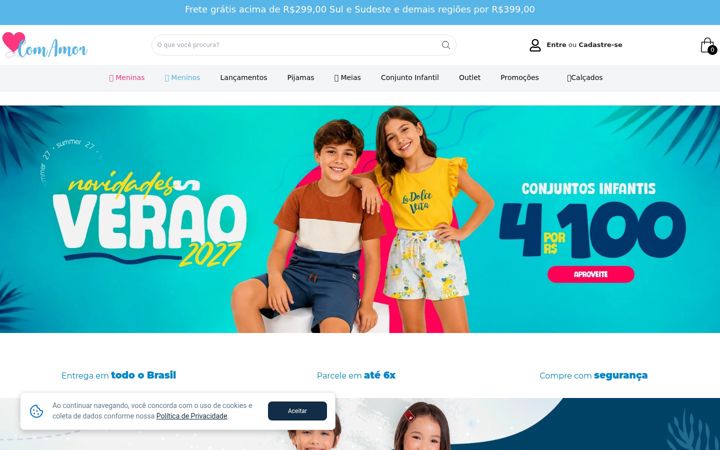 Snímek obrazovky lojacomamor.com.br