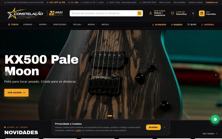 Screenshot of lojaconstelacao.com.br