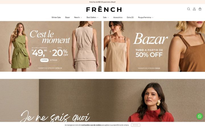 Screenshot of lojafrench.com.br