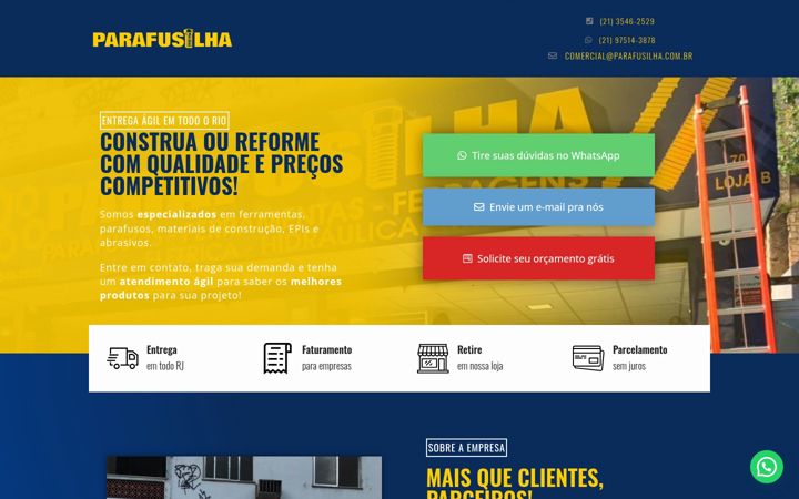 Screenshot of lojaparafusilha.com.br