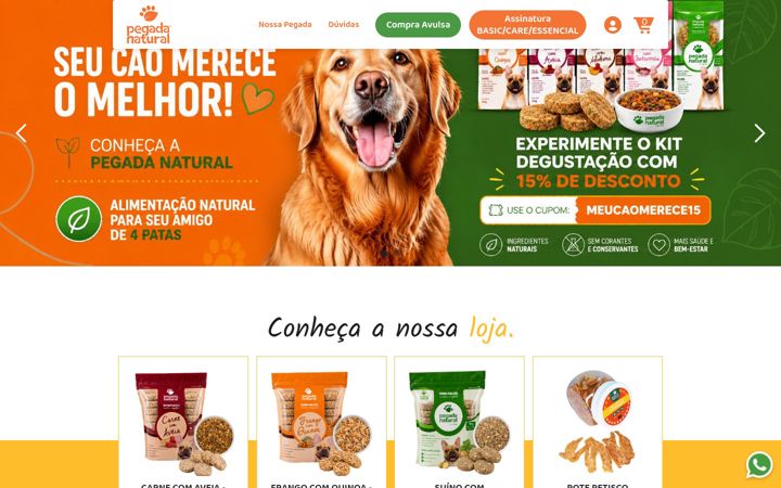 Screenshot of lojapegadanatural.com.br