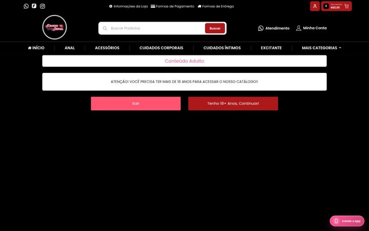 Screenshot of lojapimentasensual.com.br