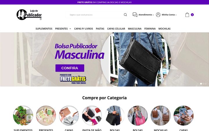 Screenshot of lojapublicador.com.br