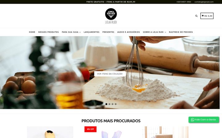 Screenshot of lojarubi.com