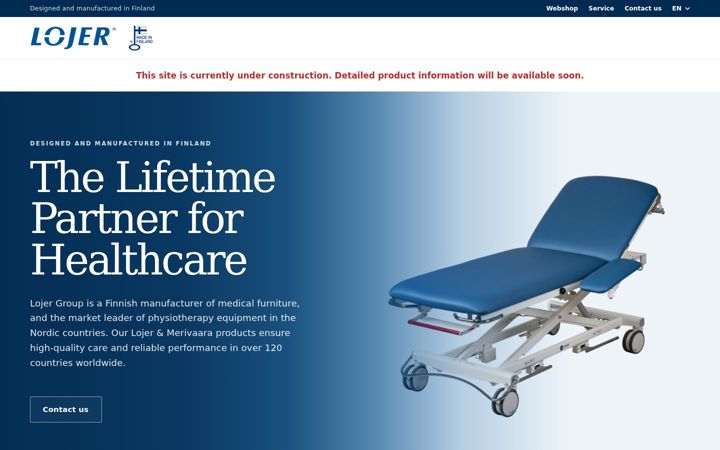 Screenshot of lojer.com