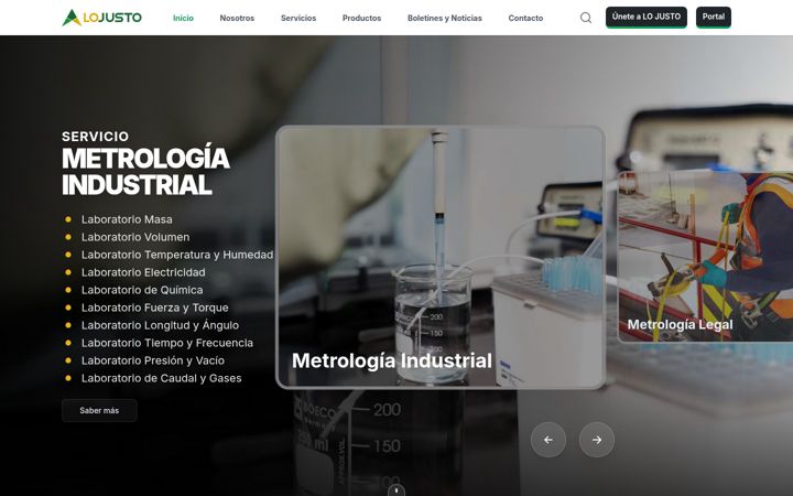 Screenshot of lojusto.com