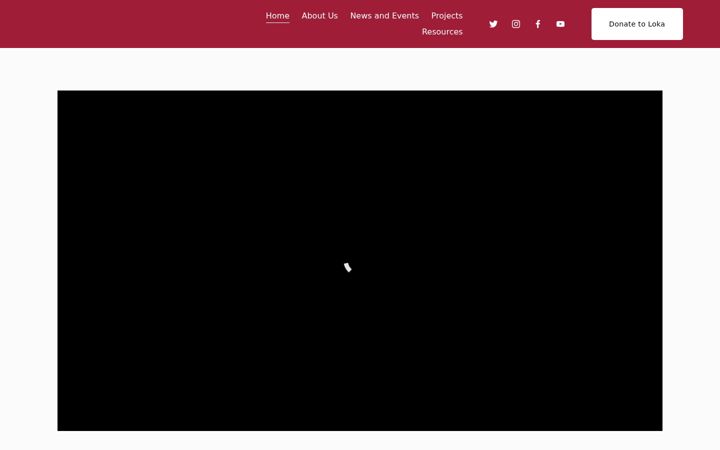 Screenshot of lokainitiative.org