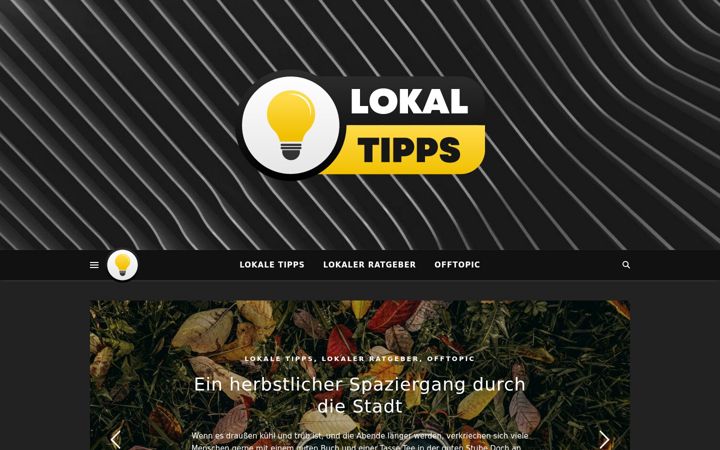 Screenshot of lokal-tipps.com
