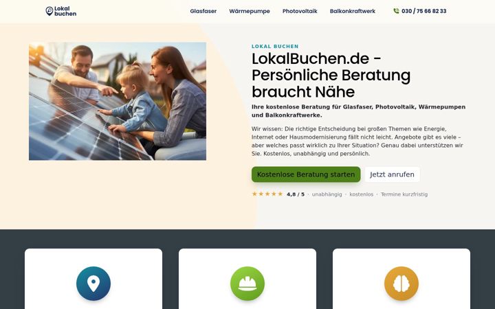 Screenshot of lokalbuchen.de