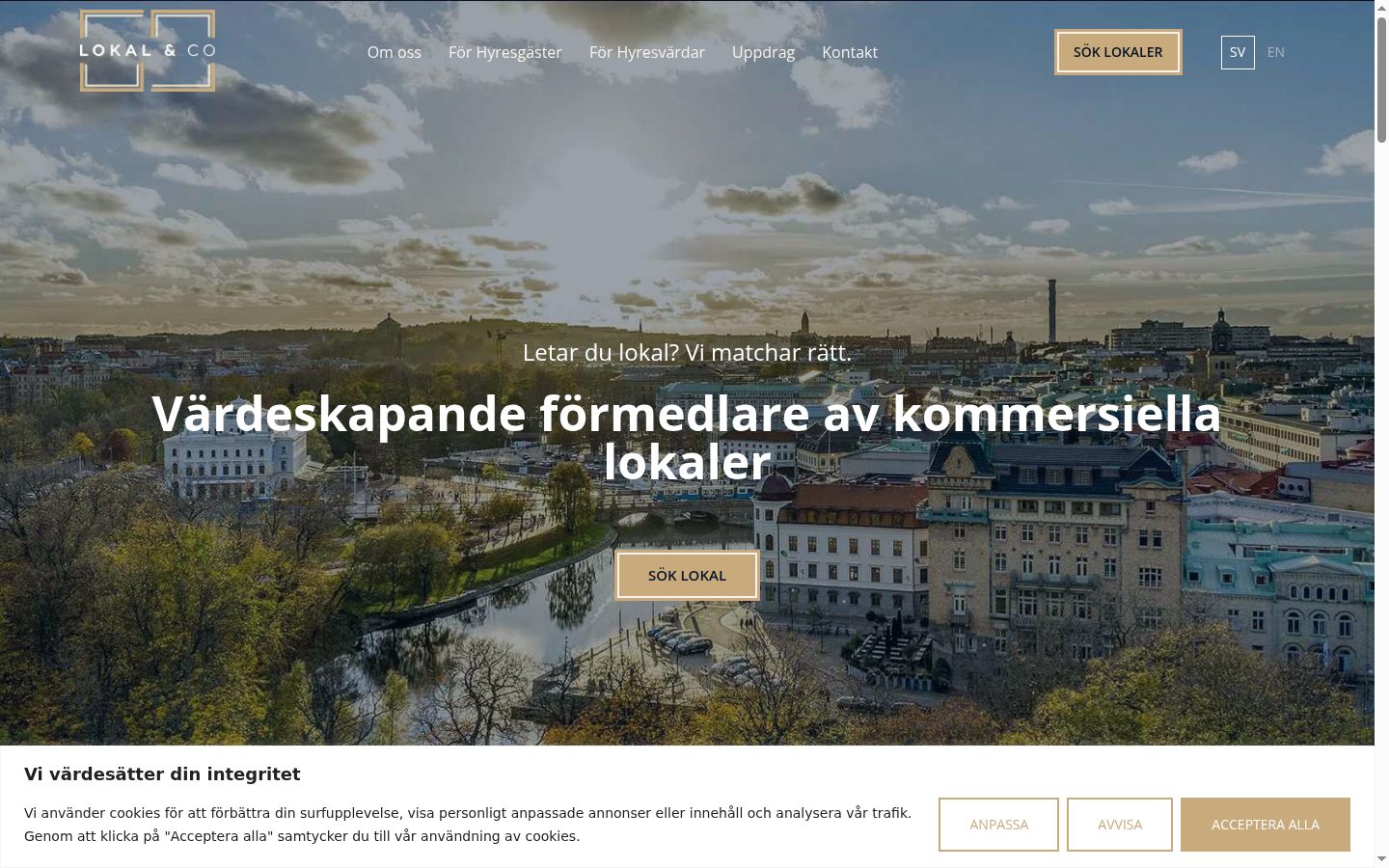 Screenshot tal-banner tal-kunsens muri qabel kwalunkwe interazzjoni