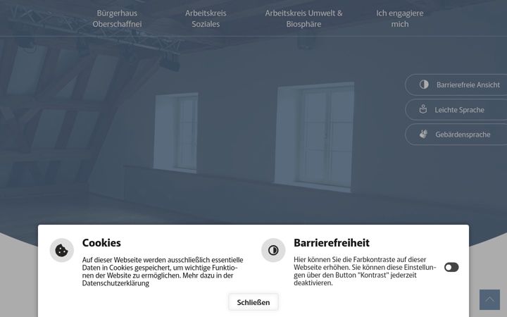 Screenshot of lokale-agenda-ehingen.de