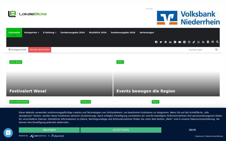 Screenshot of lokaleblicke.com