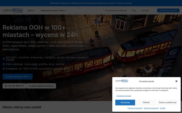 Screenshot of lokalmedia.pl