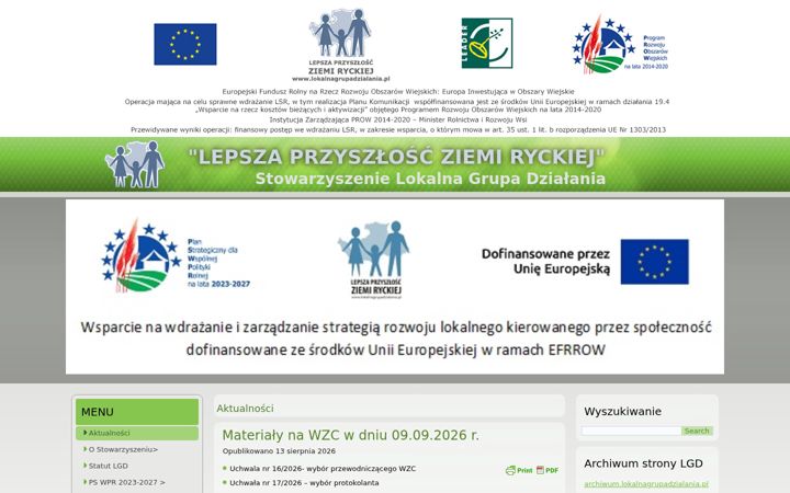 Screenshot of lokalnagrupadzialania.pl