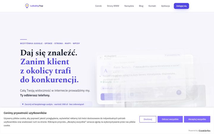 Screenshot of lokalnytop.pl