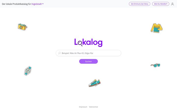 Screenshot of lokalog.de