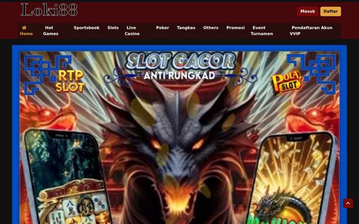 Captură de ecran a loki88.org