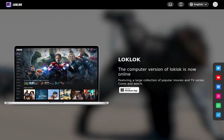 Screenshot of loklok.win