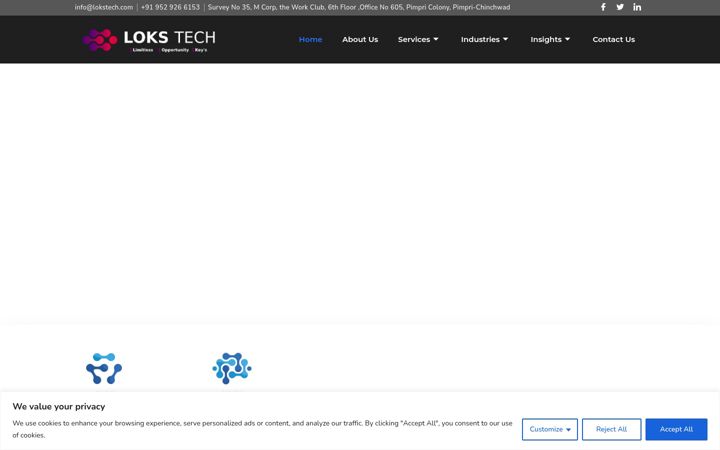 Screenshot of lokstech.com