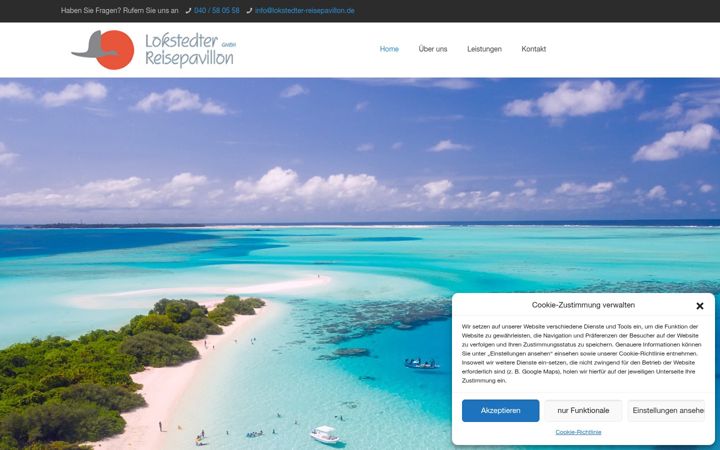 Screenshot of lokstedterreisepavillon.de