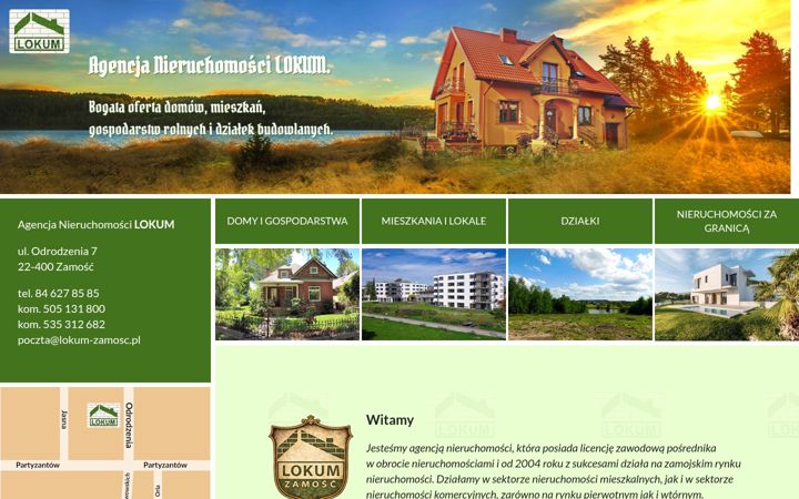 Screenshot of lokum-zamosc.pl