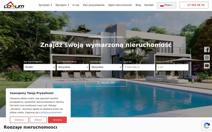 Screenshot of lokum.mielec.pl