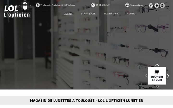 Screenshot of lol-opticien.fr