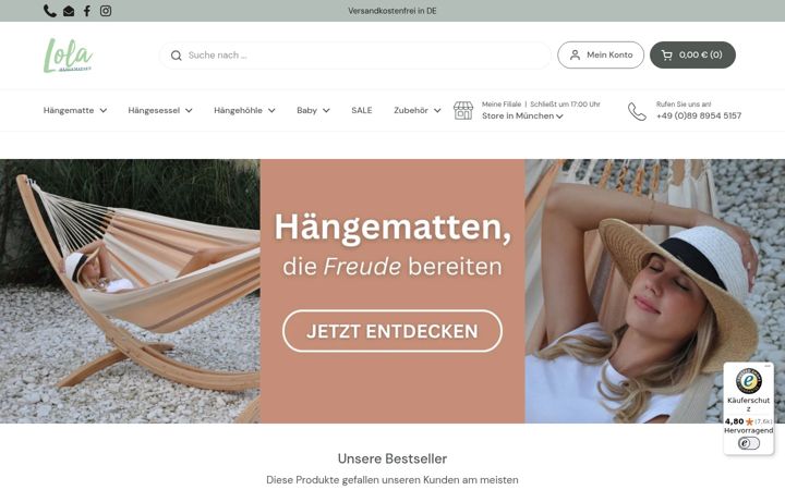 Posnetek zaslona lola-haengemattenshop.de