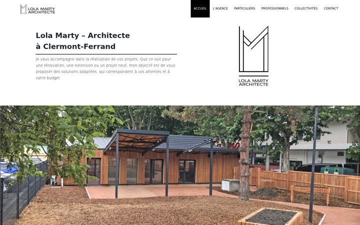 Screenshot of lola-marty-architecte.fr