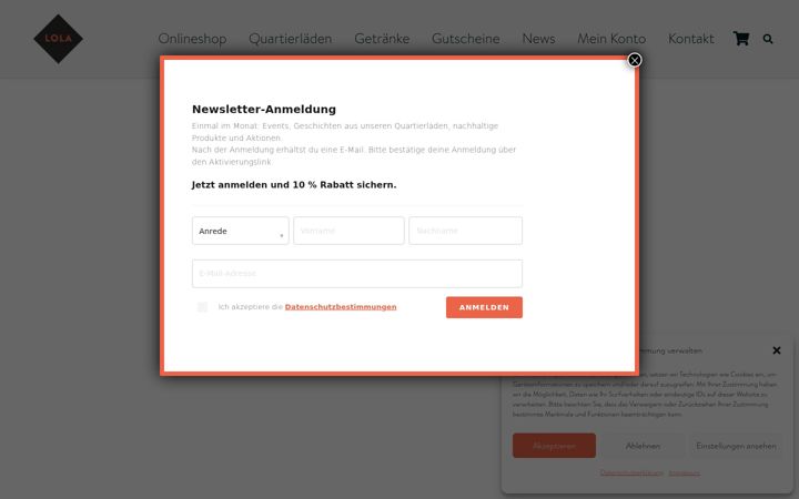 Screenshot of lola.ch
