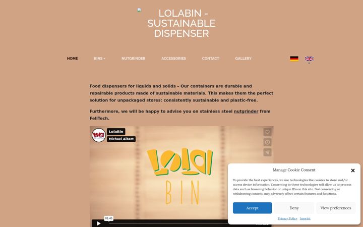 Screenshot of lolabin.de