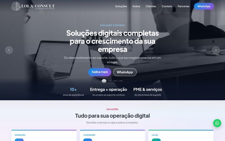 Screenshot of lolaconsult.com.br