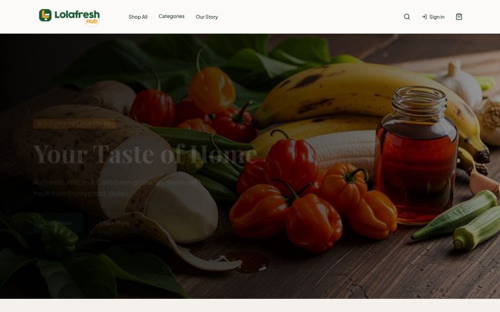 Screenshot of lolafresh.co.uk