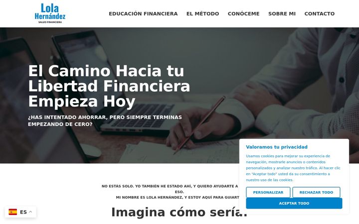 Screenshot of lolahernandezsaludfinanciera.es