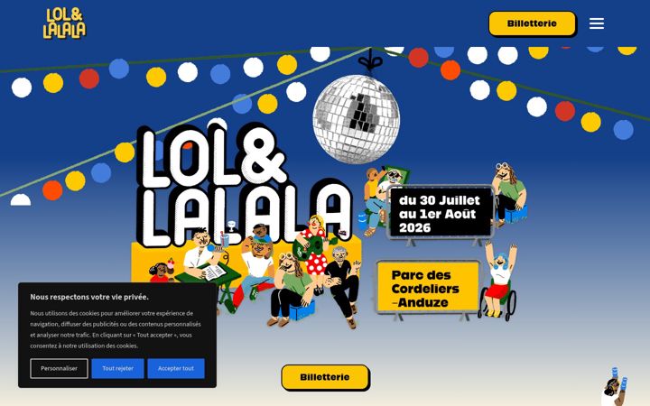 Screenshot of lolalala.fr