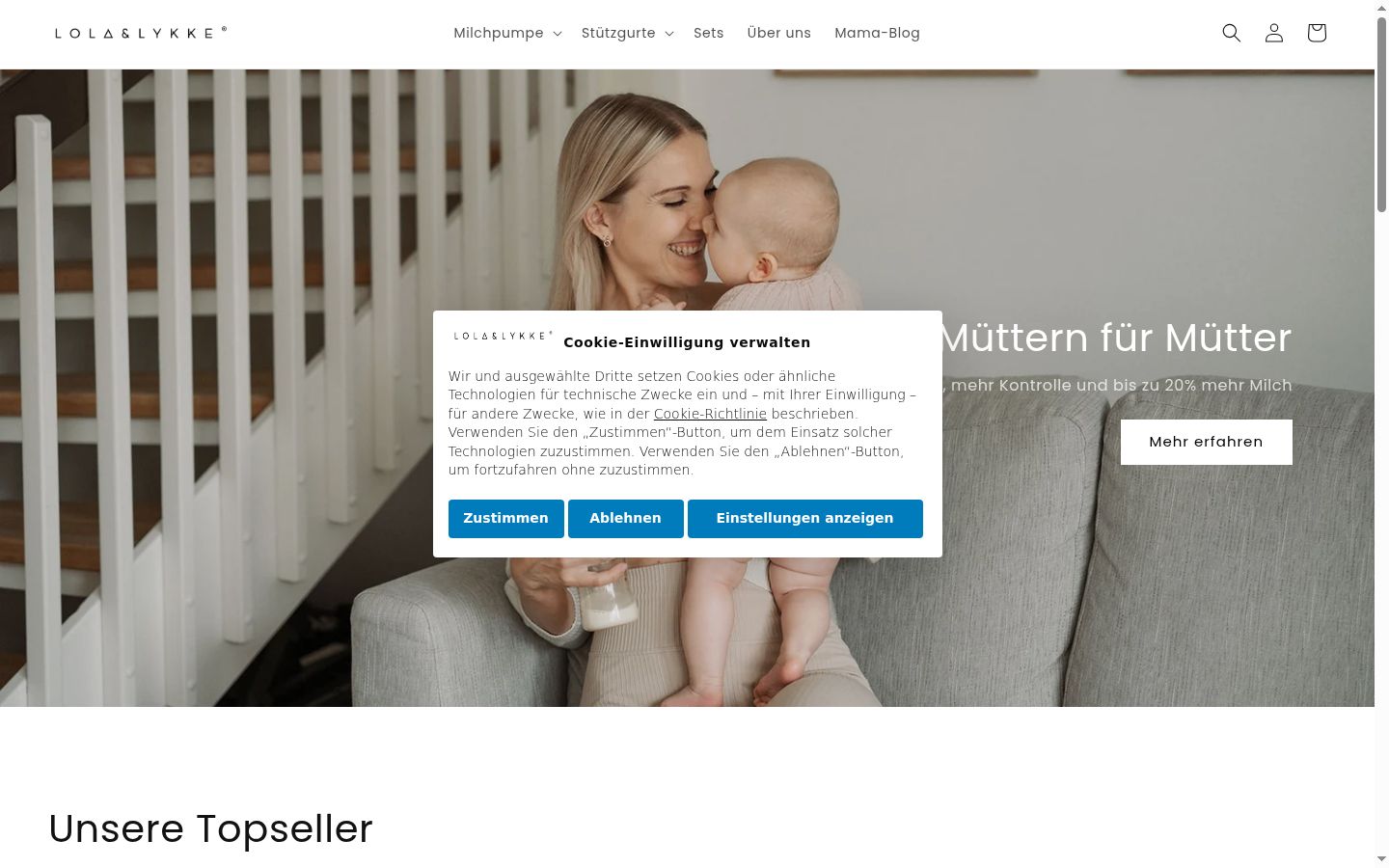 Sutikimo reklamjuostės, rodytos prieš bet kokią sąveiką, ekrano kopija