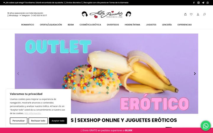 Screenshot of lolapecados.com
