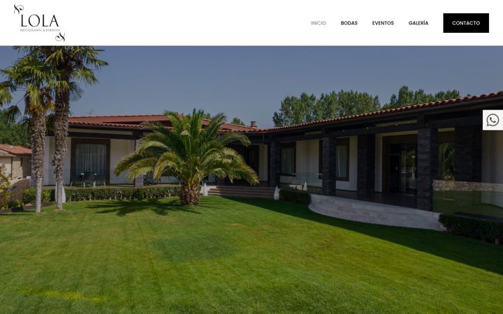 Screenshot of lolarestaurante.com